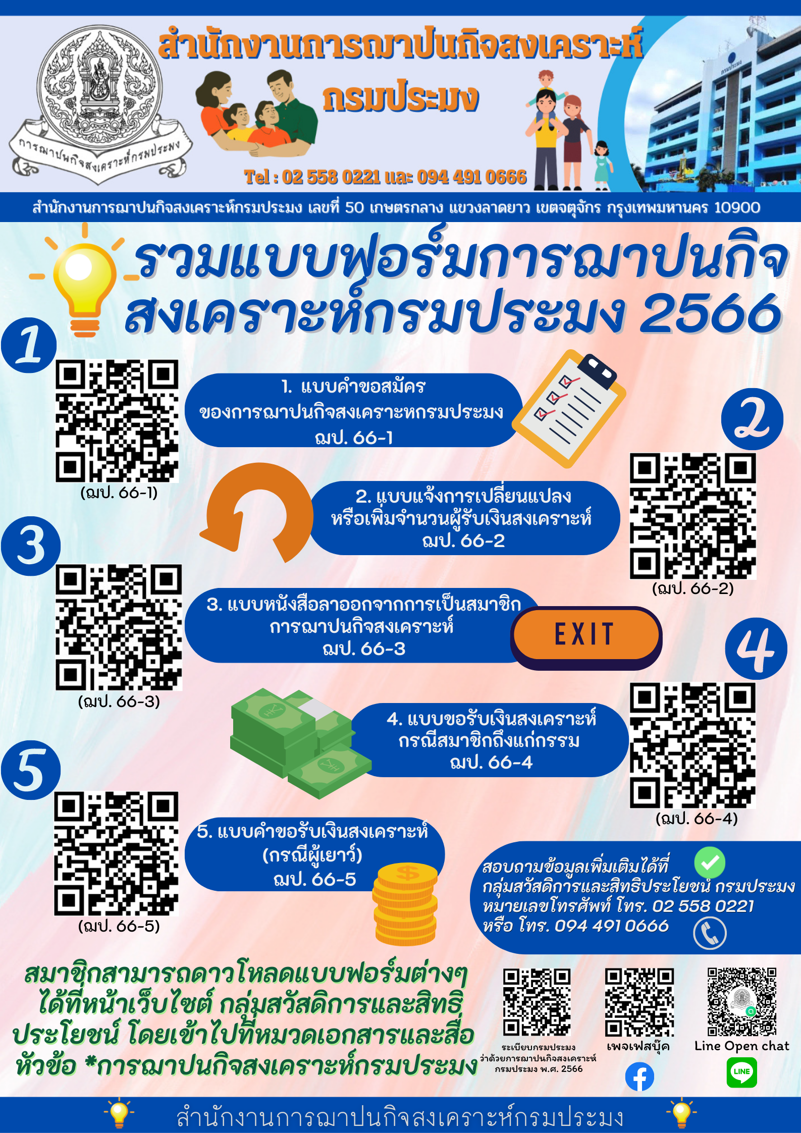 รวมแบบฟอร์มการฌาปนกิจสงเคราะห์กรมประมง 2566