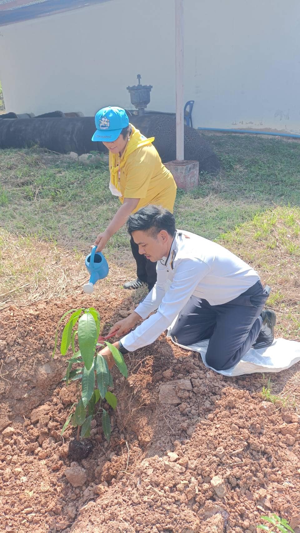 ร่วมกันปลูกต้นไม้ บริเวณอ่างเก็บน้ำห้วยสำนักไม้เต็ง..คลิก