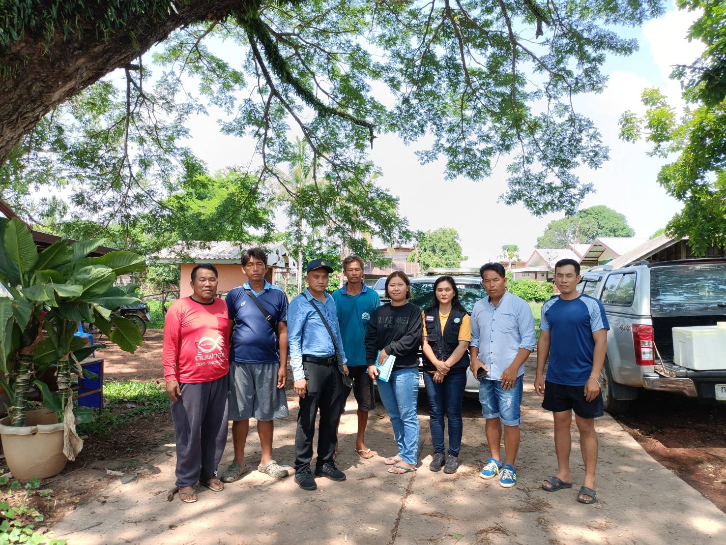 ลงพื้นที่ตรวจสอบสาเหตุการตายของปลานิลในกระชัง ของกลุ่มแปลงใหญ่ปลานิลในกระชังแม่น้ำโขง..คลิก