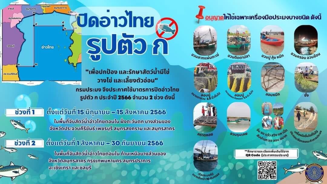 ปิดอ่าวไทยรูปตัว ก ประจำปี 2566..คลิก