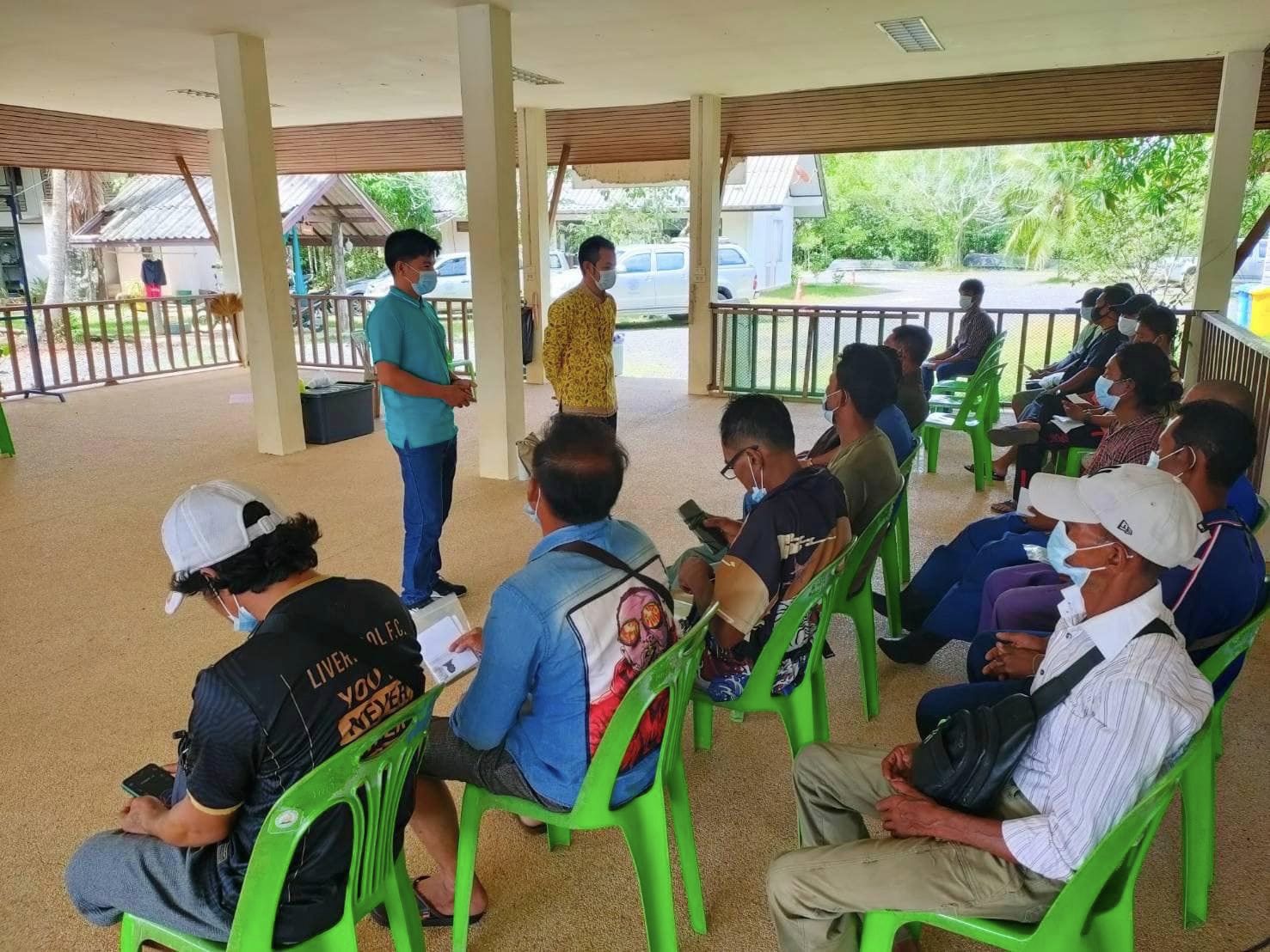 สำนักงานประมงจังหวัดสตูล ลงพื้นที่ตรวจเยี่ยมการปฏิบัติงานของเจ้าหน้าที่ชุดปฏิบัติการคัดกรองแรงงานต่างด้าว ณ ศูนย์อนุรักษ์ทรัพยากรป่าชายเลนที่ 25 ตำบลเจ๊ะบิลัง อำเภอเมืองสตูล จังหวัดสตูล..คลิก