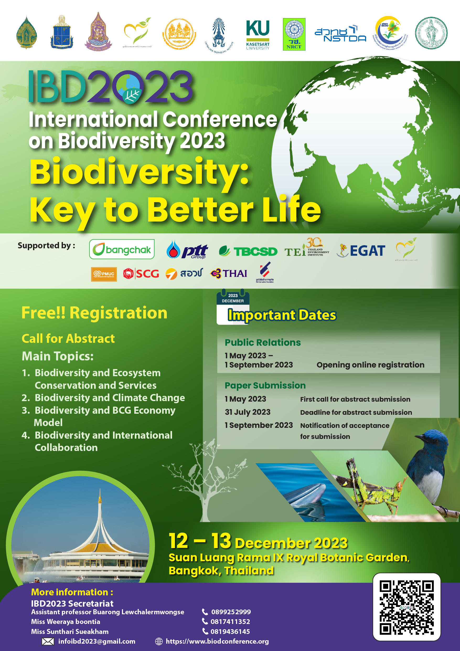 International Conference on Biodiversity (IBD2023)..คลิก