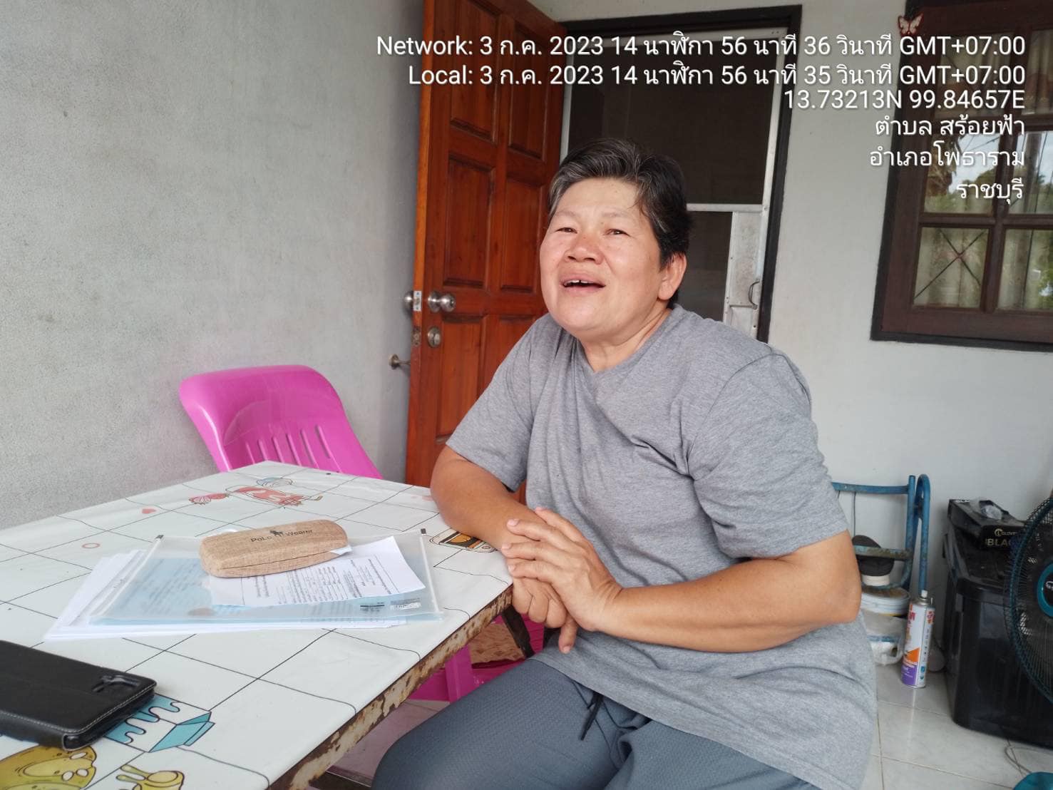 ลงพื้นที่เพื่อรับคำร้องขอต่ออายุใบอนุญาตเลี้ยงสัตว์น้ำในที่สาธารณสมบัติของแผ่นดิน (เลี้ยงปลาในกระชัง)