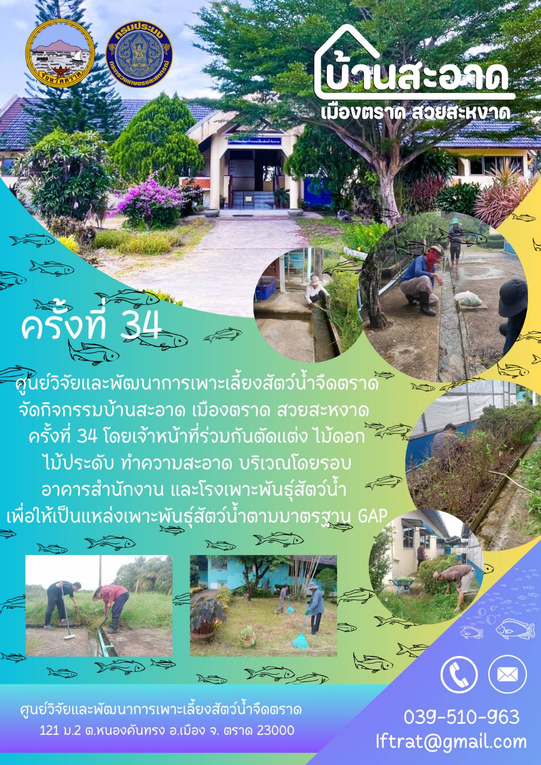 กิจกรรมบ้านสะอาดเมืองตราด สวยสะหงาด..คลิก