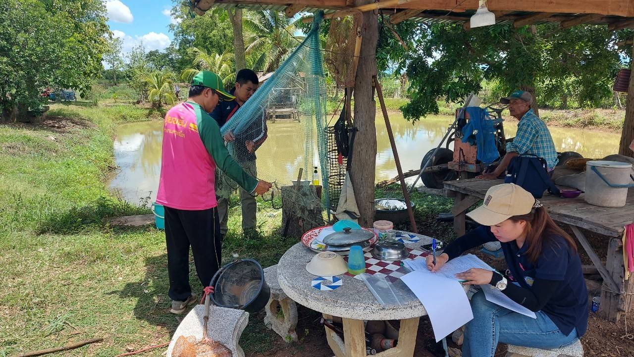 เข้าตรวจประเมินฟาร์มเลี้ยงสัตว์น้ำ ในเขตพื้นที่ อ.เมืองพะเยา อ.เชียงม่วน อ.ภูซาง และอ.ดอกคำใต้ จ.พะเยา จำนวน 11 ฟาร์ม