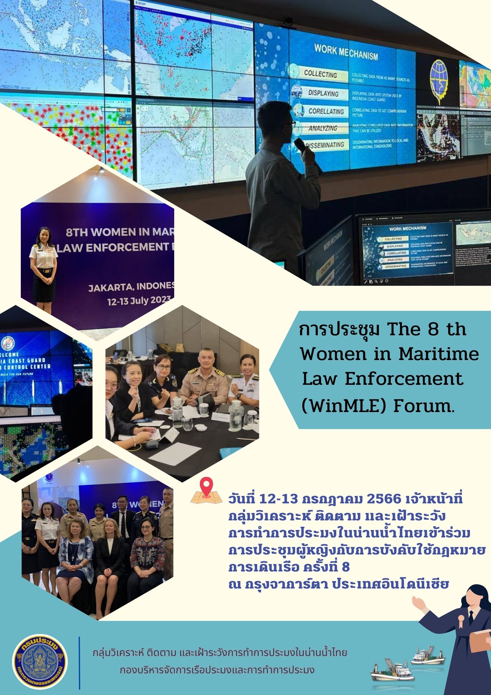การประชุม The 8 th Women in Maritime Law Enforcement (WinMLE) Forum.
