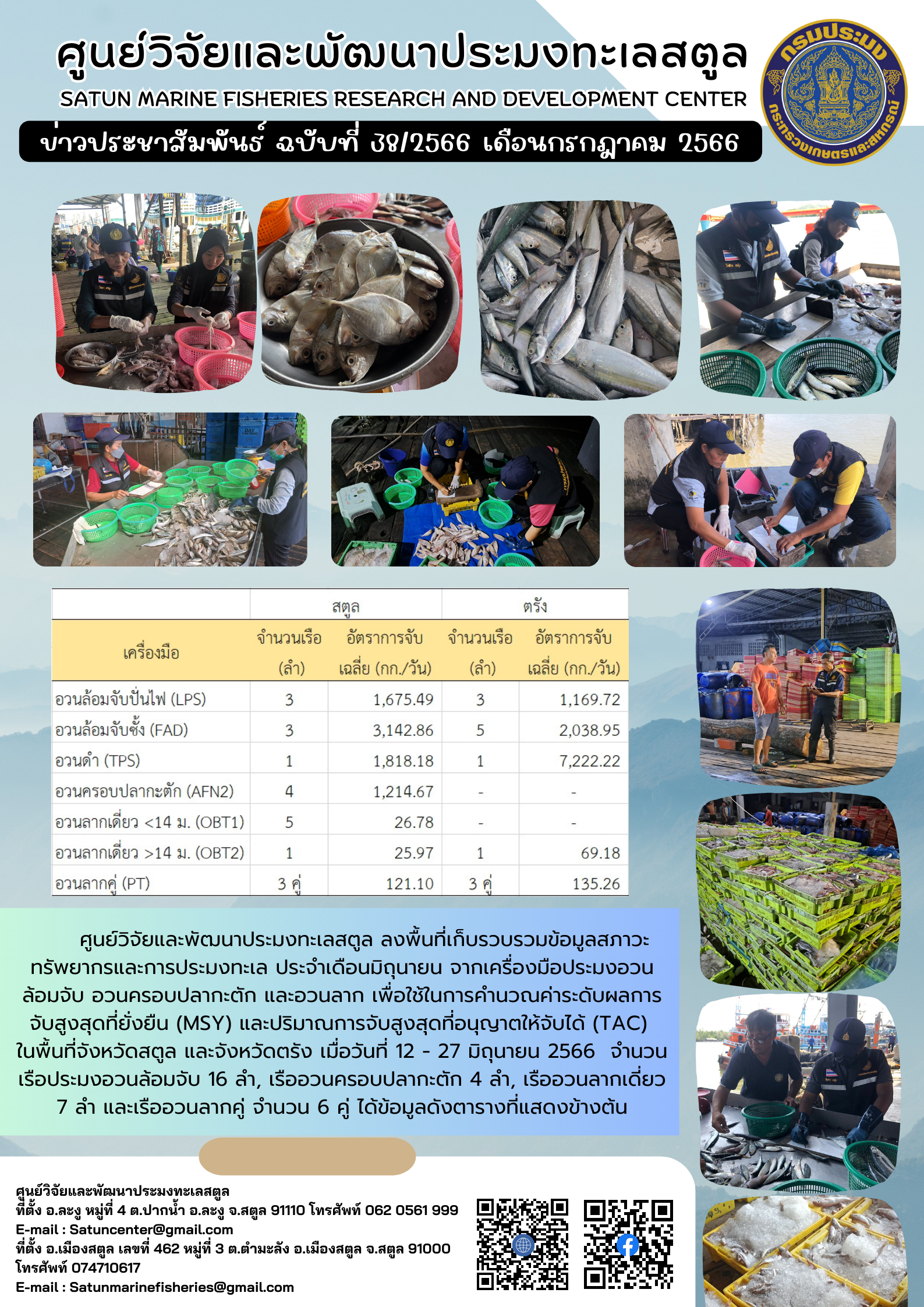 ข่าวประชาสัมพันธ์ ฉบับที่ ๓๘/๒๕๖๖ ประจำเดือนกรกฎาคม ๒๕๖๖..คลิก