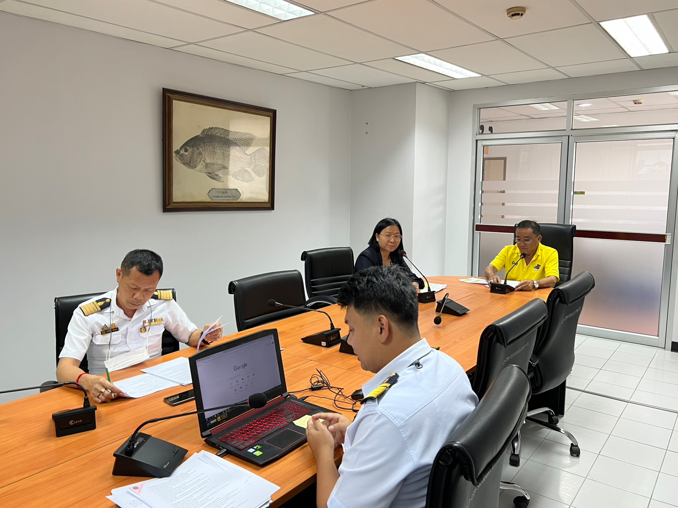 ประชุมซักซ้อมการตรวจประเมินรางวัลเลิศรัฐ โครงการธนาคารผลผลิตสัตว์น้ำแบบมีส่วนร่วม ประจำปี 2566..คลิก