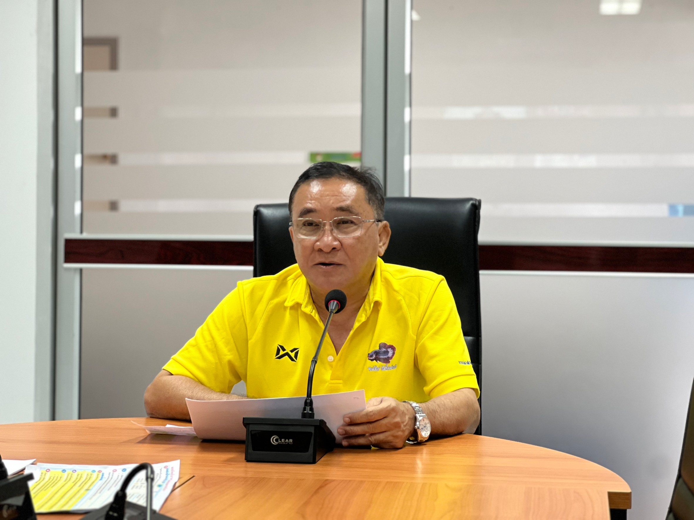 การประชุมซักซ้อมการตรวจประเมินรางวัลเลิศรัฐ โครงการธนาคารผลผลิตสัตว์น้ำแบบมีส่วนร่วม ประจำปี 2566..คลิก