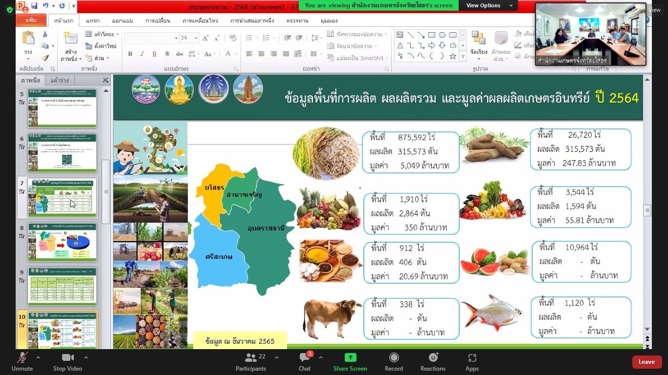 ประมงอุบลฯ ร่วมประชุมคณะทำงานจัดทำแผนปฏิบัติราชการประจำปีของกลุ่มจังหวัดภาคตะวันออกเฉียงเหนืองตอนล่าง 2 ประจำปีงบประมาณ พ.ศ 2568 (ด้านการส่งเสริมเกษตรสร้างมูลค่า)..คลิก