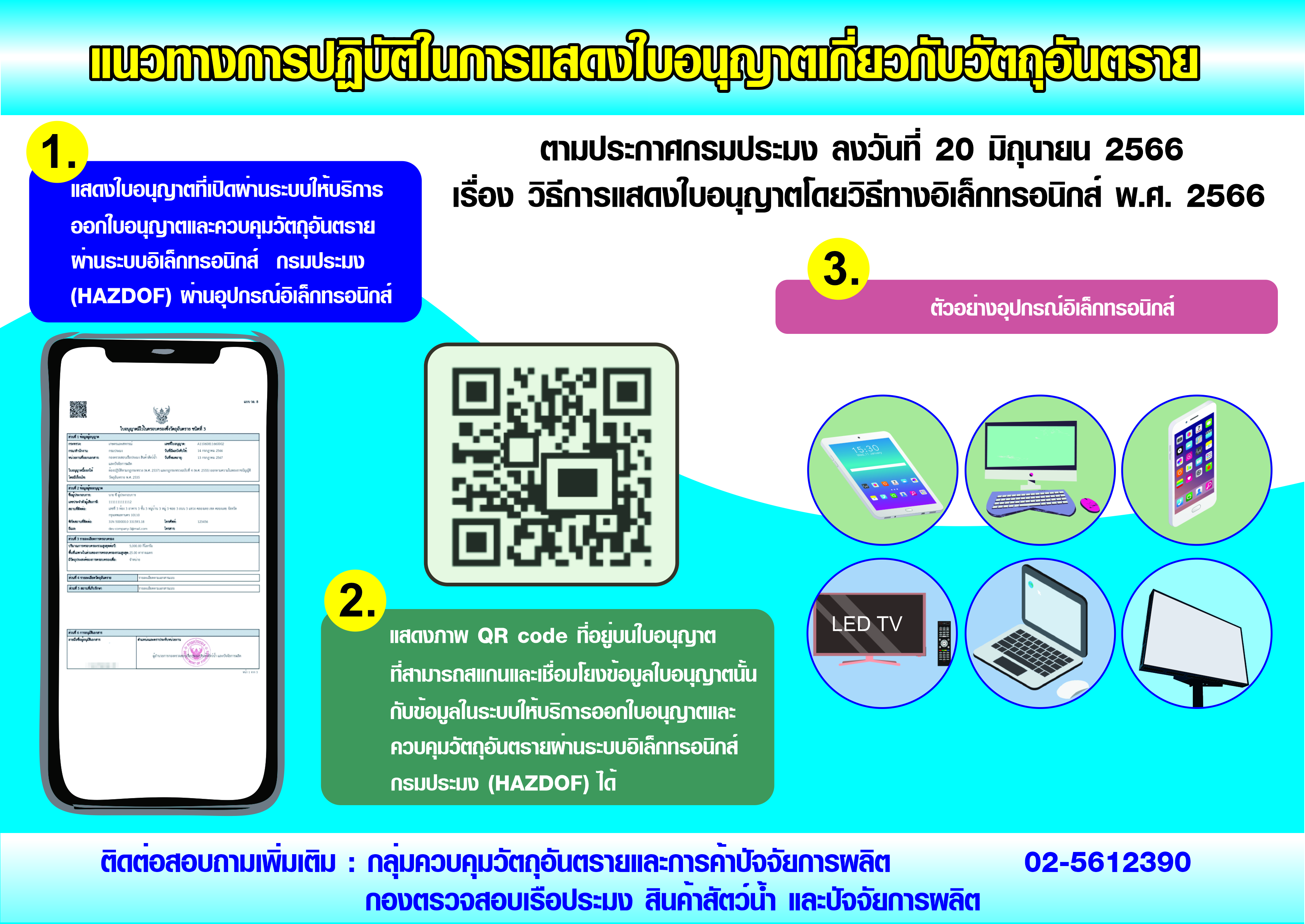 >>>ประชาสัมพันธ์...วิธีการแสดงใบอนุญาตโดยวิธีการทางอิเล็กทรอนิกส์<<<..คลิก