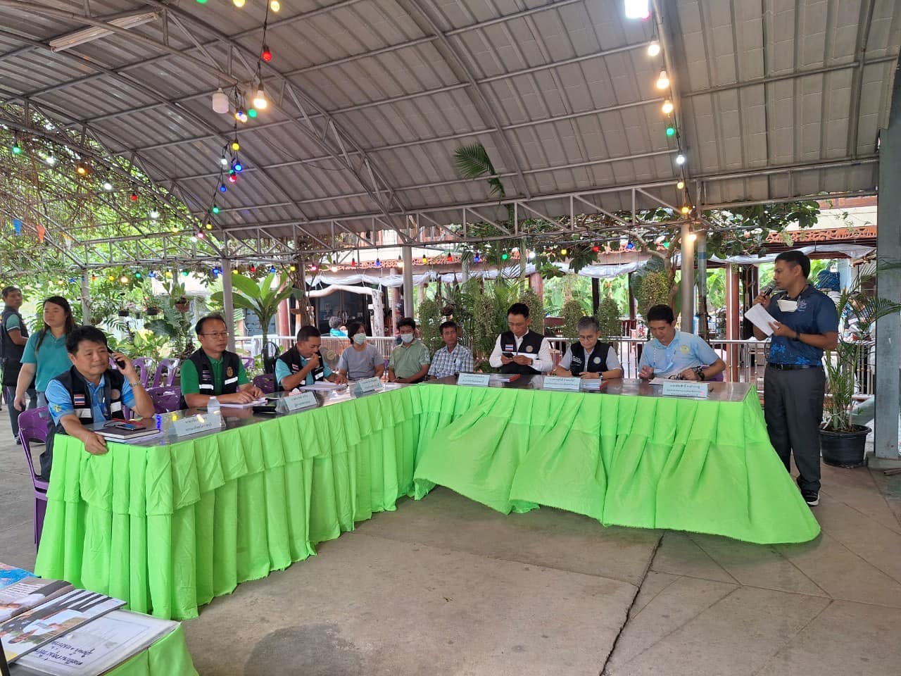 ลงพื้นที่เตรียมความพร้อมให้กับนางวันเพ็ญ ทิพย์สัน เจ้าของจรรยวรรธน์ฟาร์ม