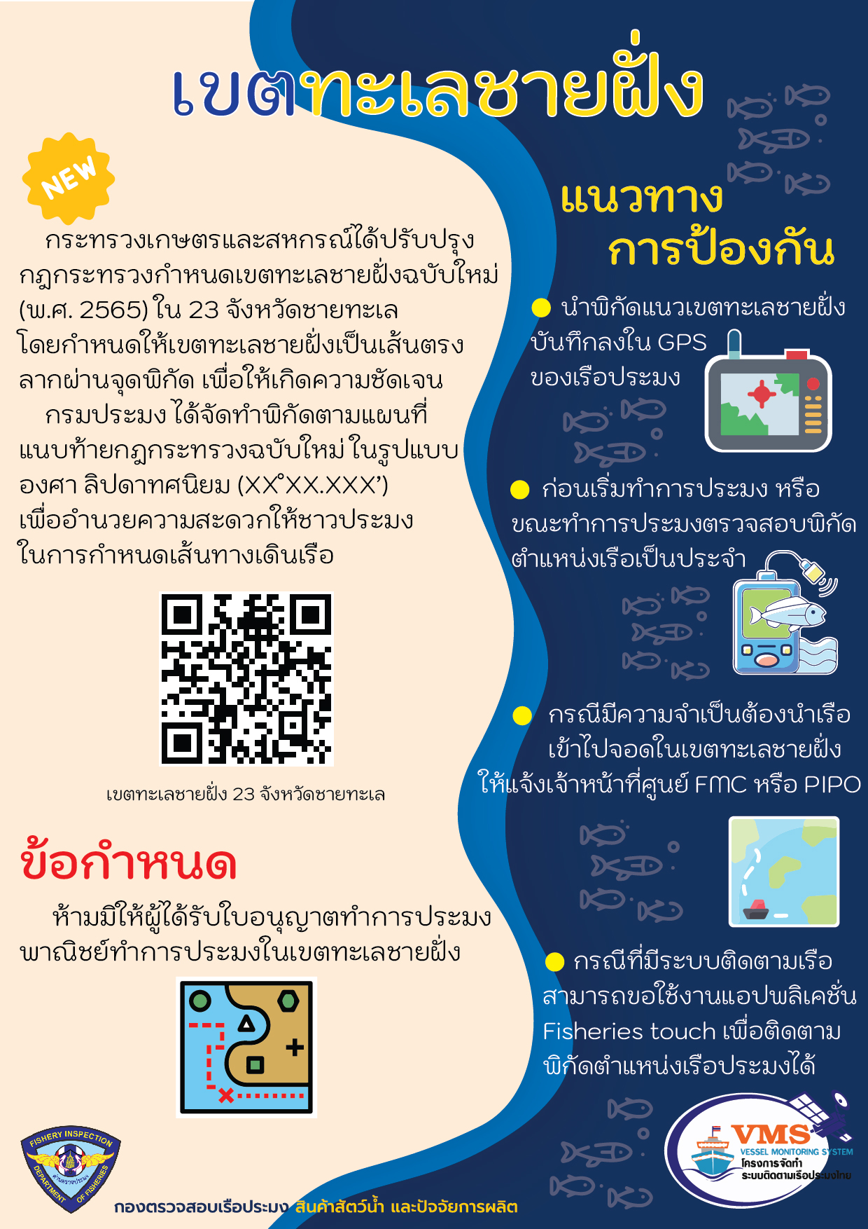 ประชาสัมพันธ์กฎกระทรวงกำหนดเขตทะเลชายฝั่งฉบับใหม่ (พ.ศ. 2565)