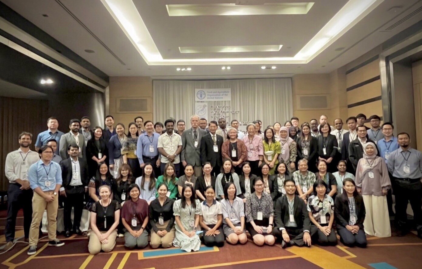 ประเทศไทย จับมือ FAO จัดประชุมเครือข่ายสุขภาพสัตว์น้ำแห่งอาเซียน  เปิดเวทีรวมหัวกะทิร่วมวิเคราะห์ความเสี่ยงการเกิดโรคระบาดในสัตว์น้ำจากการนำเข้า