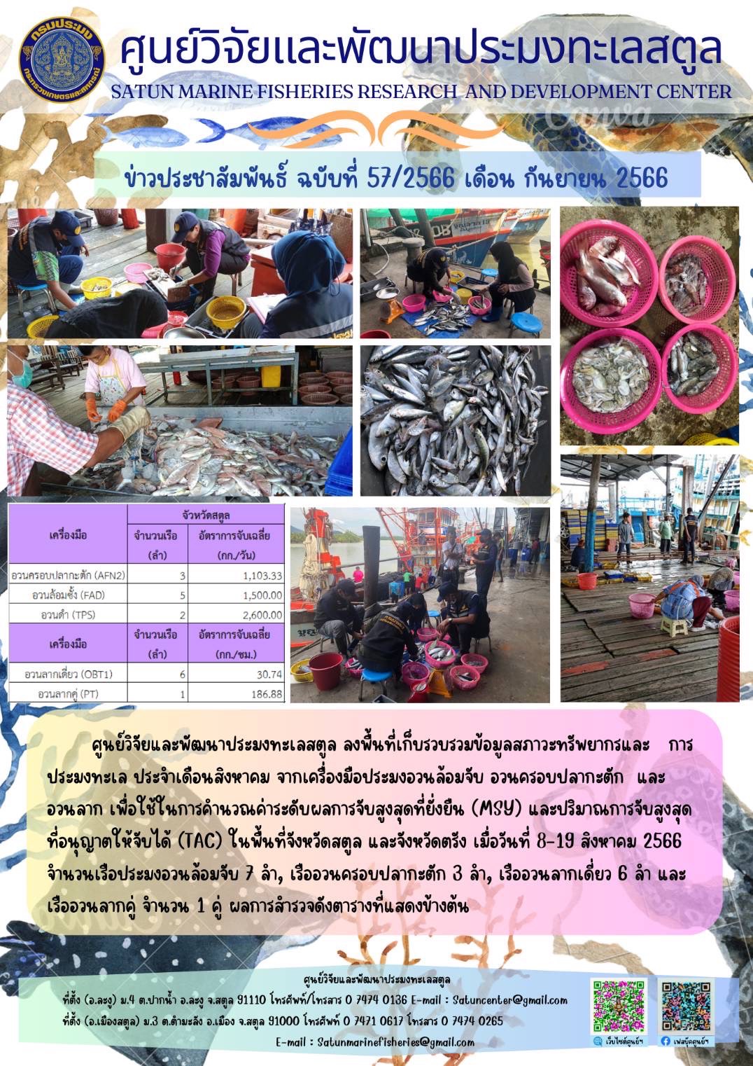 ข่าวประชาสัมพันธ์  ฉบับที่ ๕๗/๒๕๖๖  ประจำเดือนกันยายน ๒๕๖๖..คลิก