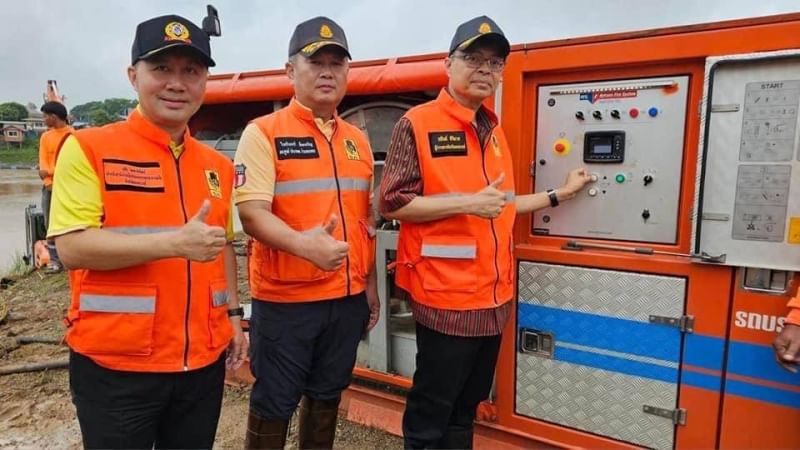 เข้าร่วมทดสอบระบบและซักซ้อมการสูบน้ำเข้าบึงบอระเพ็ด..คลิก