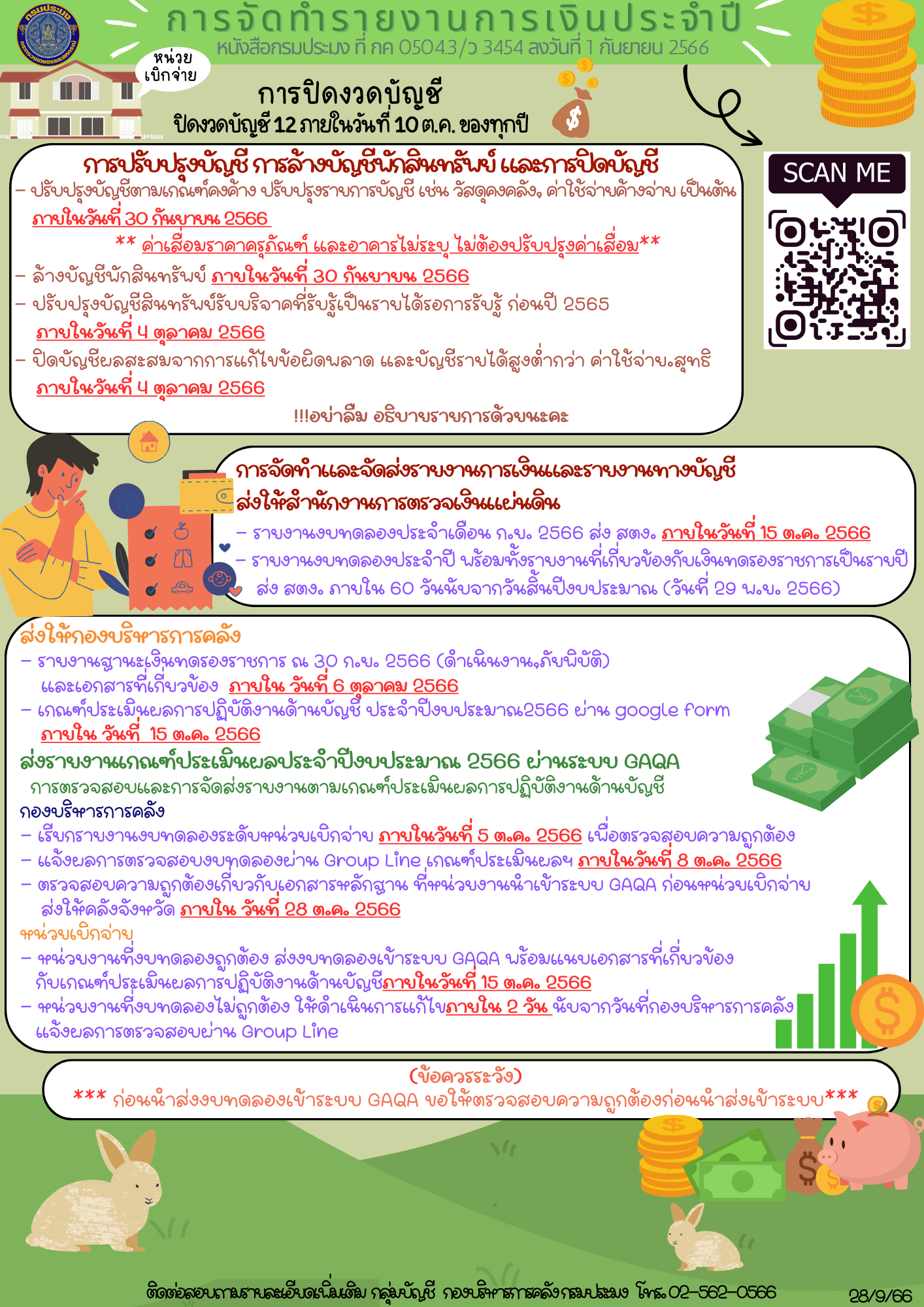 ประชาสัมพันธ์ การจัดทำรายงานการเงินประจำปี..คลิก