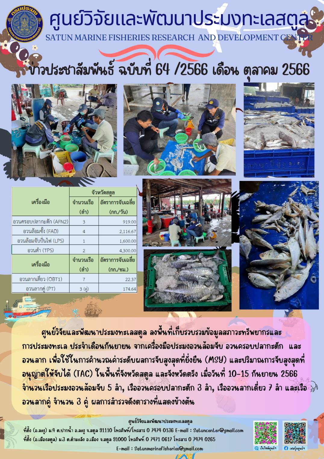 ข่าวประชาสัมพันธ์  ฉบับที่ ๖๔/๒๕๖๖  ประจำเดือนตุลาคม  ๒๕๖๖..คลิก