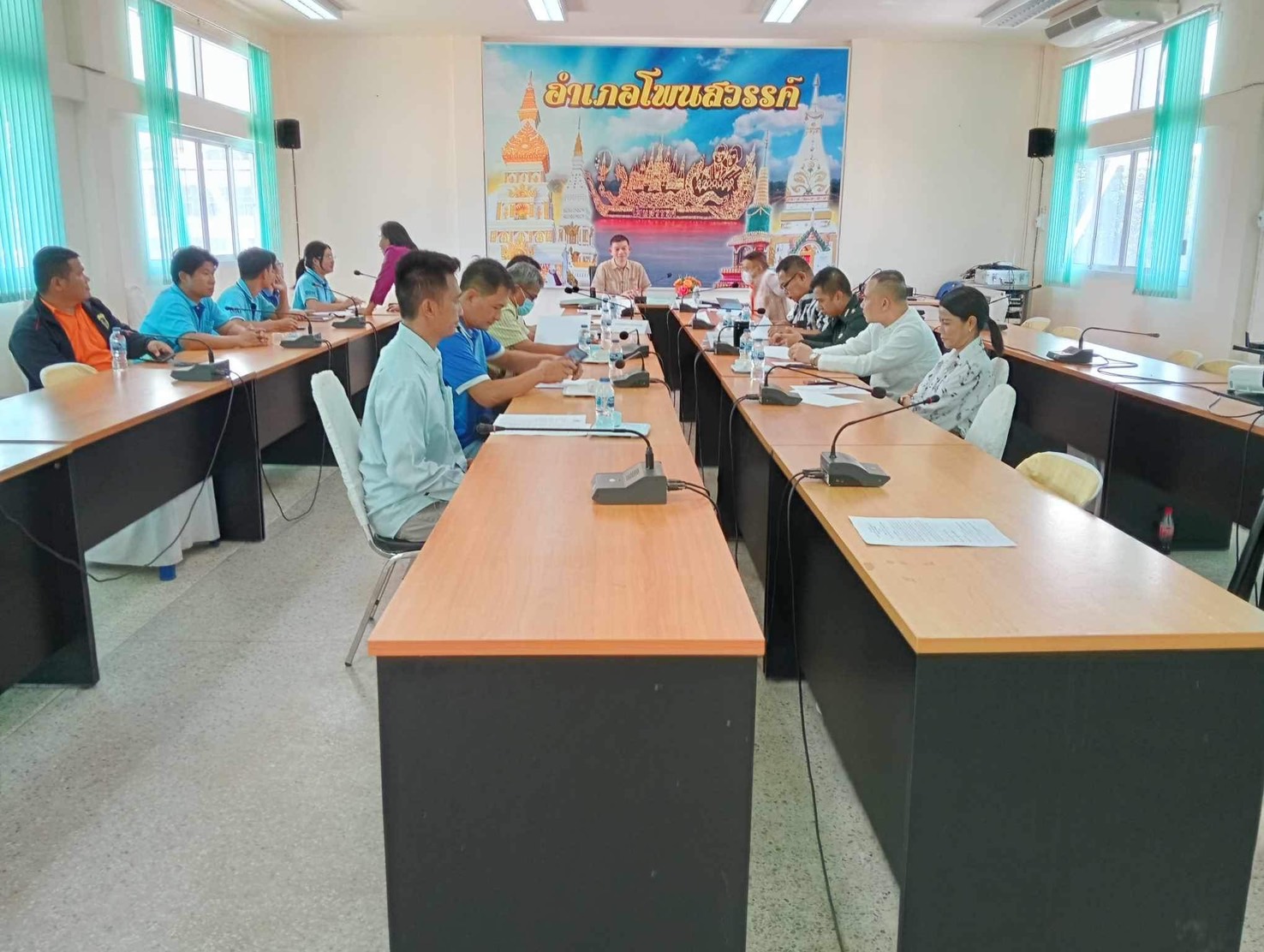 ประชุมคณะกรรมการให้ความช่วยเหลือผู้ประสบภัยพิบัติอำเภอ (ก.ช.ภ.อ.) อำเภอโพนสวรรค์..คลิก