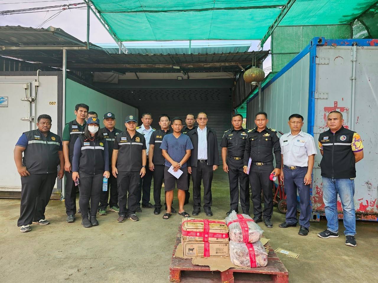 เข้าดำเนินการตรวจห้องเย็น และสถานที่เก็บเนื้อสัตว์และซากสัตว์ในพื้นที่ อำเภอโคกสูง และอำเภอตาพระยา จังหวัดสระแก้ว