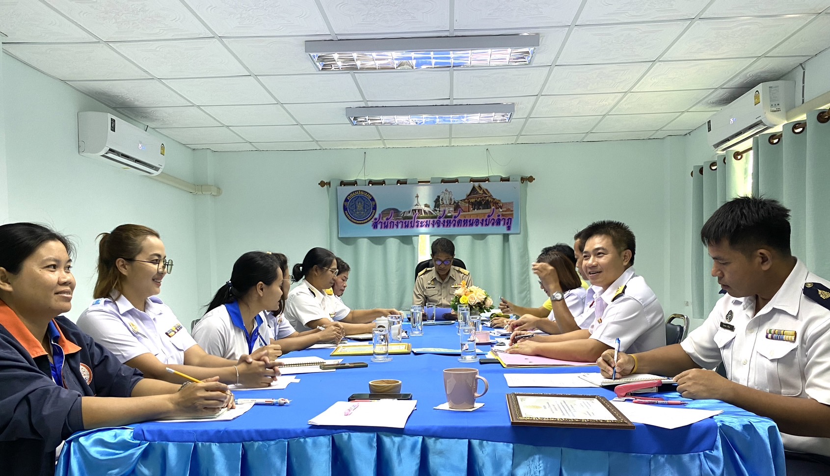 สำนักงานประมงจังหวัดหนองบัวลำภู ประชุมประจำเดือนข้าราชการ พนักงานราชการและเจ้าหน้าที่สำนักงานประมงจังหวัดหนองบัวลำภู ครั้งที่ 10/2566 ณ ห้องประชุมสำนักงานประมงจังหวัดหนองบัวลำภู..คลิก
