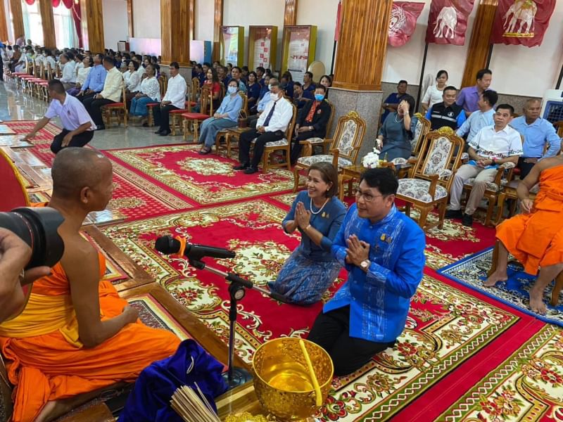 พิธีเจริญพระพุทธมนต์ เปิดงานฉลองอาคารพิพิธภัณฑ์ราชาจระเข้ยักษ์ 