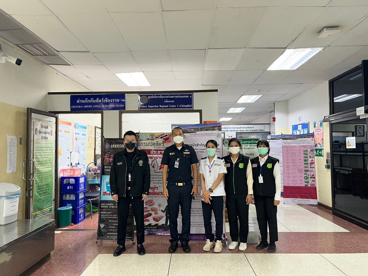 เจ้าหน้าที่ศูนย์บริหารจัดการด่านตรวจประมงเขต 1 (เชียงราย) บูรณาการร่วมกับเจ้าหน้าที่ที่เกี่ยวข้อง ตรวจป้องกันการลักลอบนำเข้า ส่งออกสินค้าประมงและสินค้าเกษตรผิดกฎหมาย ณ ท่าอากาศยานแม่ฟ้าหลวงเชียงราย..คลิก