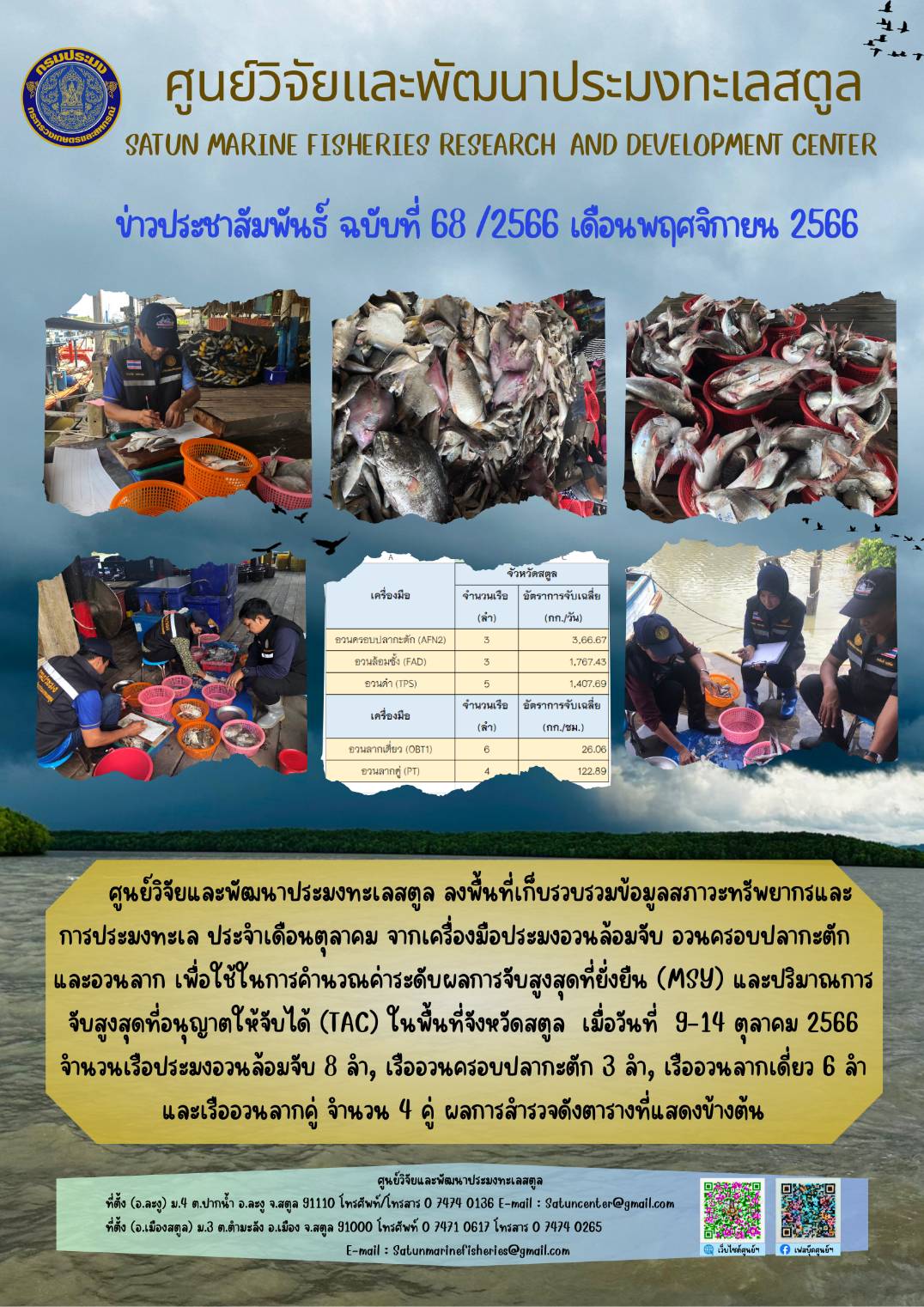 ข่าวประชาสัมพันธ์  ฉบับที่ ๖๘/๒๕๖๖  ประจำเดือนพฤศจิกายน  ๒๕๖๖..คลิก