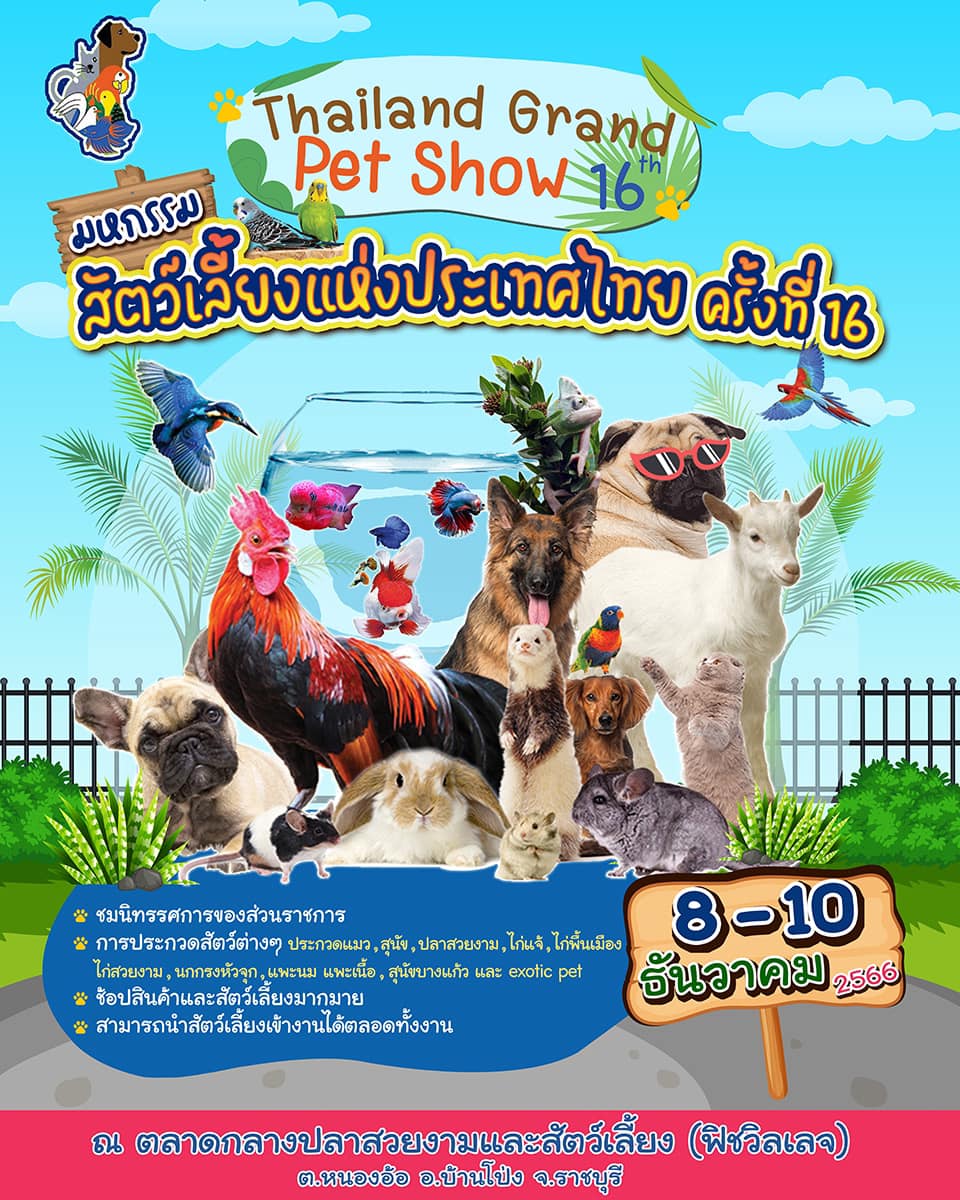 ประกวดสัตว์น้ำสวยงาม งานมหกรรมสัตว์เลี้ยงแห่งประเทศไทย ครั้งที่ 16..คลิก