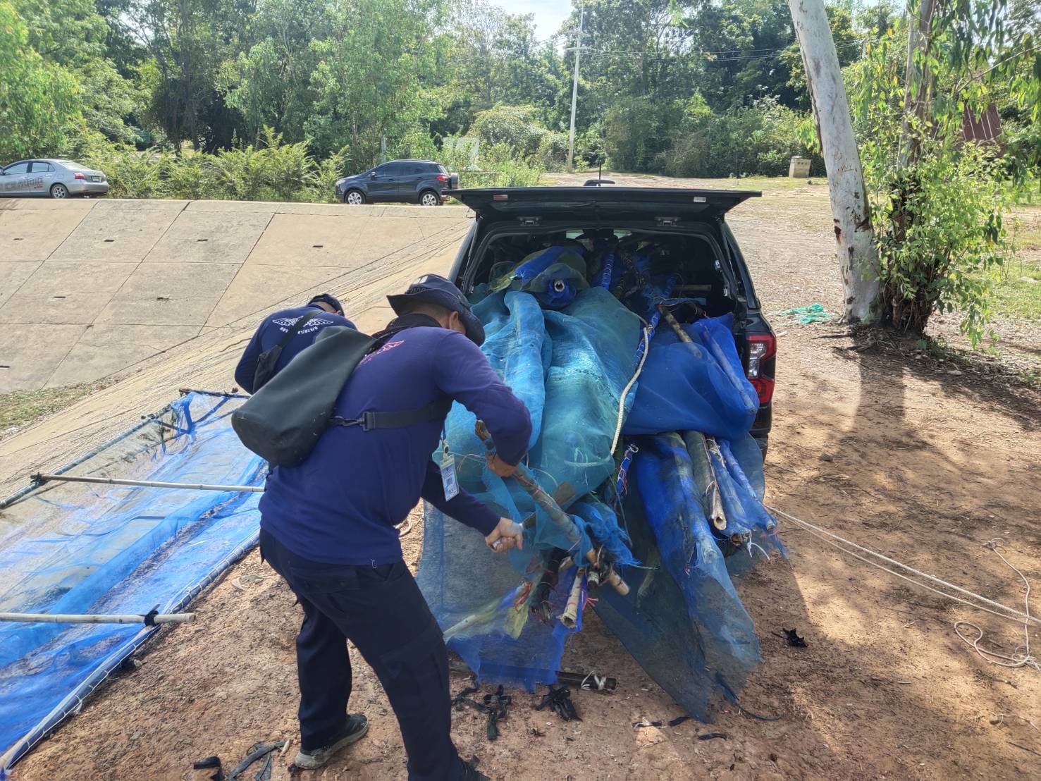 ออกปฏิบัติงานควบคุมป้องกันและปราบปรามการทำประมงผิดกฎหมายพื้นที่ฝายห้วยม่วง..คลิก