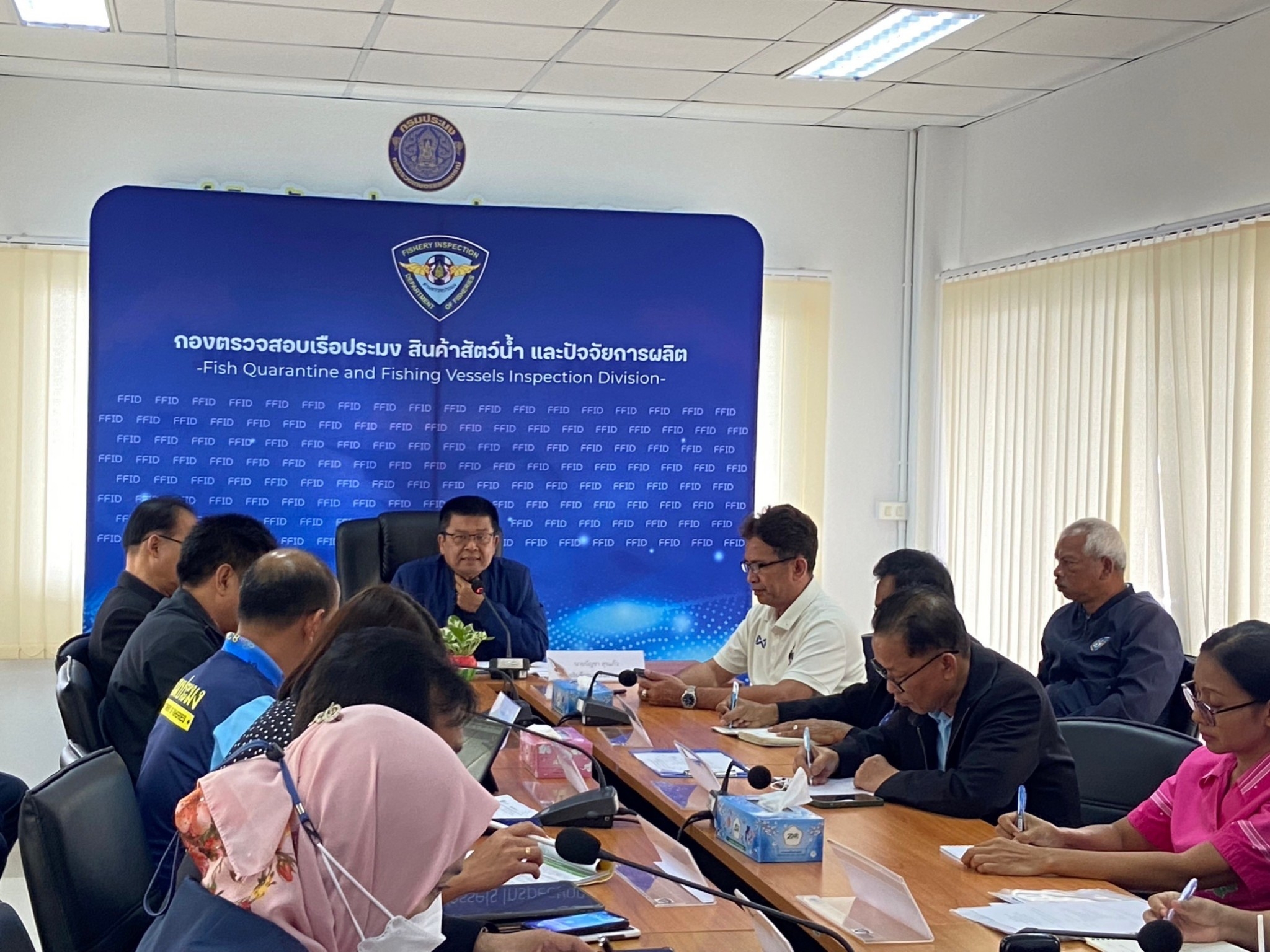 นายบัญชา สุขแก้ว รองอธิบดีกรมประมง เป็นประธานในที่ประชุมมาตรการควบคุมตรวจสอบการนำเข้าปลากะพงขาวจากมาเลเซียครั้งที่ 1 ประจำปีงบประมาณ 2567