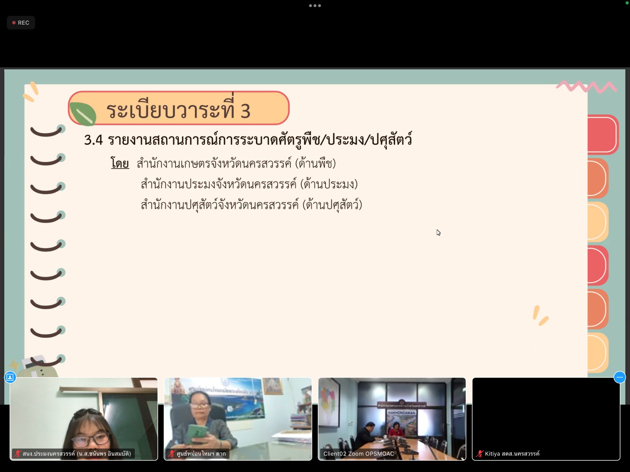 ประชุมศูนย์ติดตามและแก้ไขปัญหาภัยพิบัติด้านการเกษตรจังหวัดนครสวรรค์..คลิก