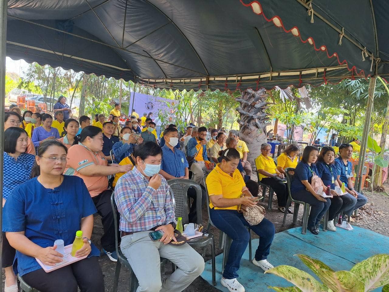 ร่วมจัดนิทรรศการให้ความรู้ และแจกเอกสารวิชาการด้านการเพาะเลี้ยงสัตว์น้ำและพันธุ์ปลากัดสวยงาม ในงานวันถ่ายทอดเทคโนโลยีเพื่อเริ่มต้นฤดูกาลผลิตใหม่ (Field Day) ประจำปี 2567