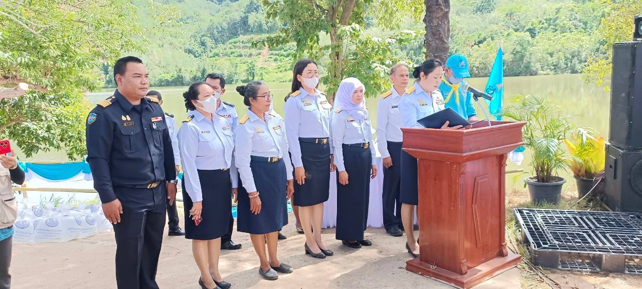 ภาพกิจกรรมเข้าร่วมพิธีปล่อยพันธุ์สัตว์น้ำ เฉลิมพระเกียรติสมเด็จพระนางเจ้าสิริกิติ์ พระบรมราชินีนาถ พระบรมราชชนนีพันปีหลวง