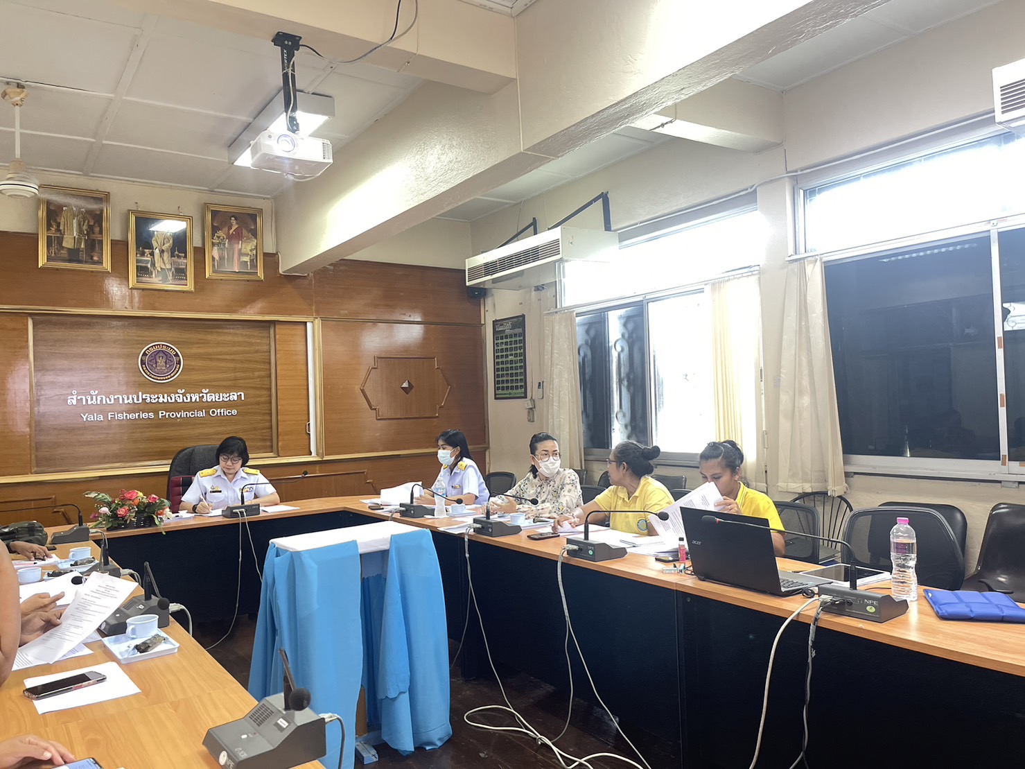 ภาพกิจกรรมเข้าร่วมประชุมคณะกรรมการขับเคลื่อนนโยบายของกรมประมง