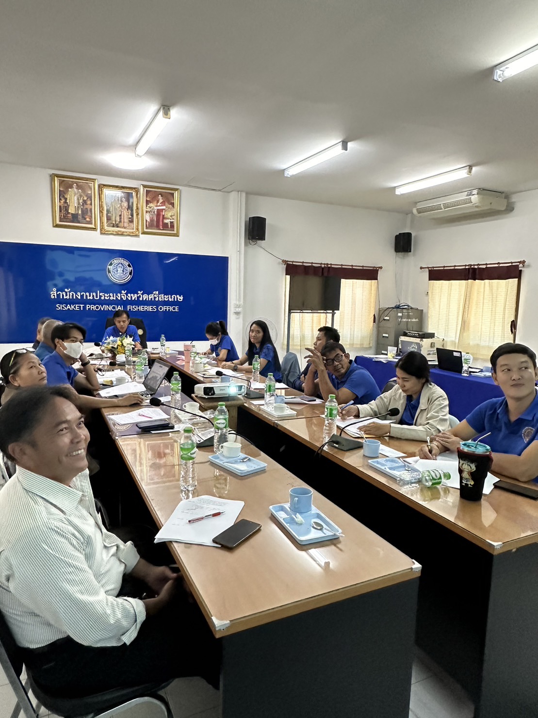 สำนักงานประมงจังหวัดศรีสะเกษ ประชุมข้าราชการ พนักงานราชการ ครั้งที่ 10/2566..คลิก