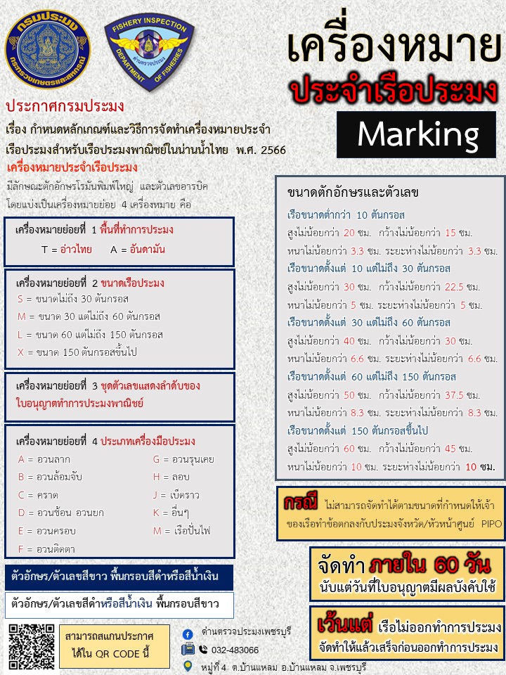 ข่าวประชาสัมพันธ์ ด่านตรวจประมงเพชรบุรี