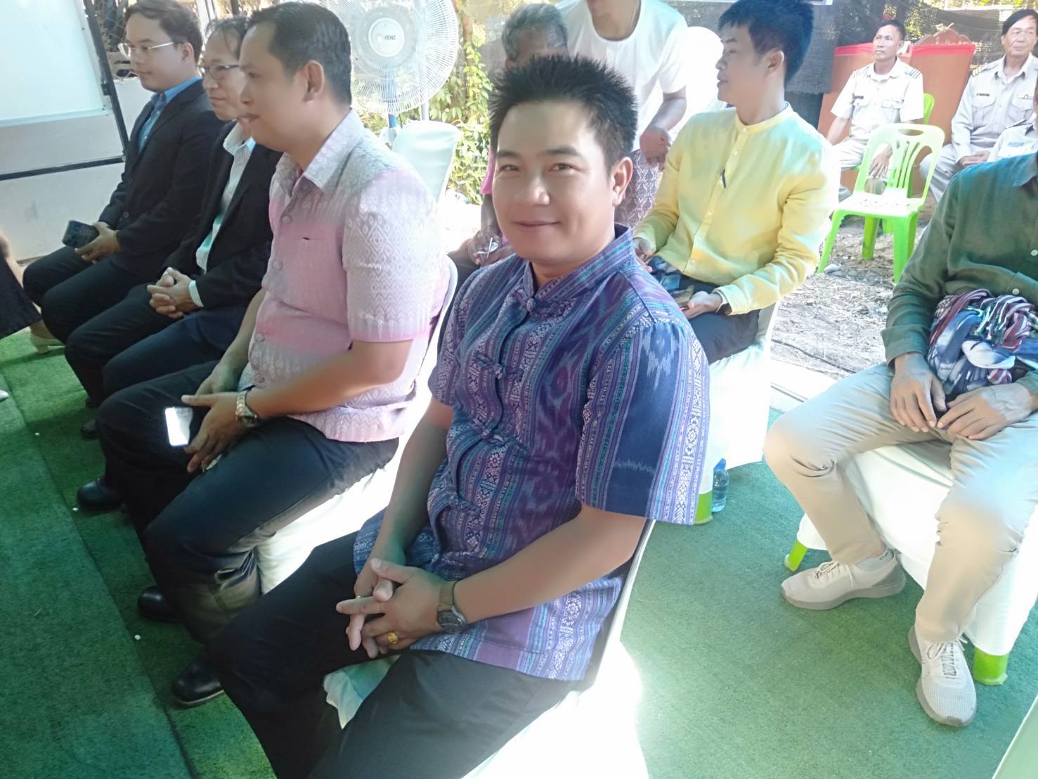 นายสมภาร วังคีรี ประมงอำเภอเมืองหนองบัวลำภู ร่วมเป็นเกียรติการตรวจประเมินกำนันยอดเยี่ยม..คลิก