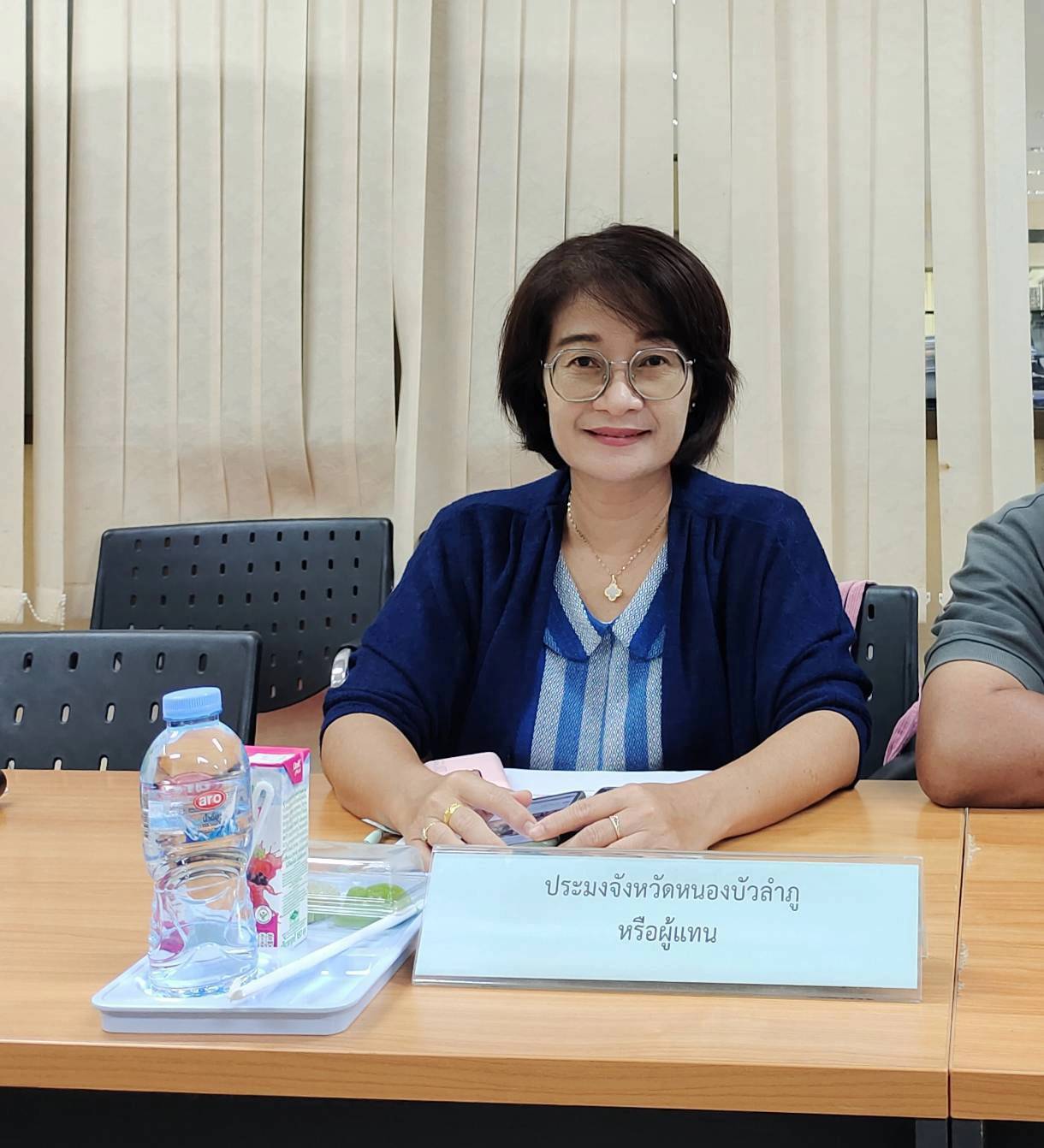 นายบุญหลาย  กุลนารัตน์ ประมงจังหวัดหนองบัวลำภู มอบหมายให้ นางถนอมขวัญ นอศรี หัวหน้ากลุ่มบริหารและยุทธศาสตร์ เข้าร่วมประชุมคณะทำงานเพื่อพิจารณาวาระการประชุมคณะอนุกรรมการส่งเสริมและพัฒนาคุณภาพชีวิตคนพิการประจำจังหวัด ครั้งที่ 1/2567