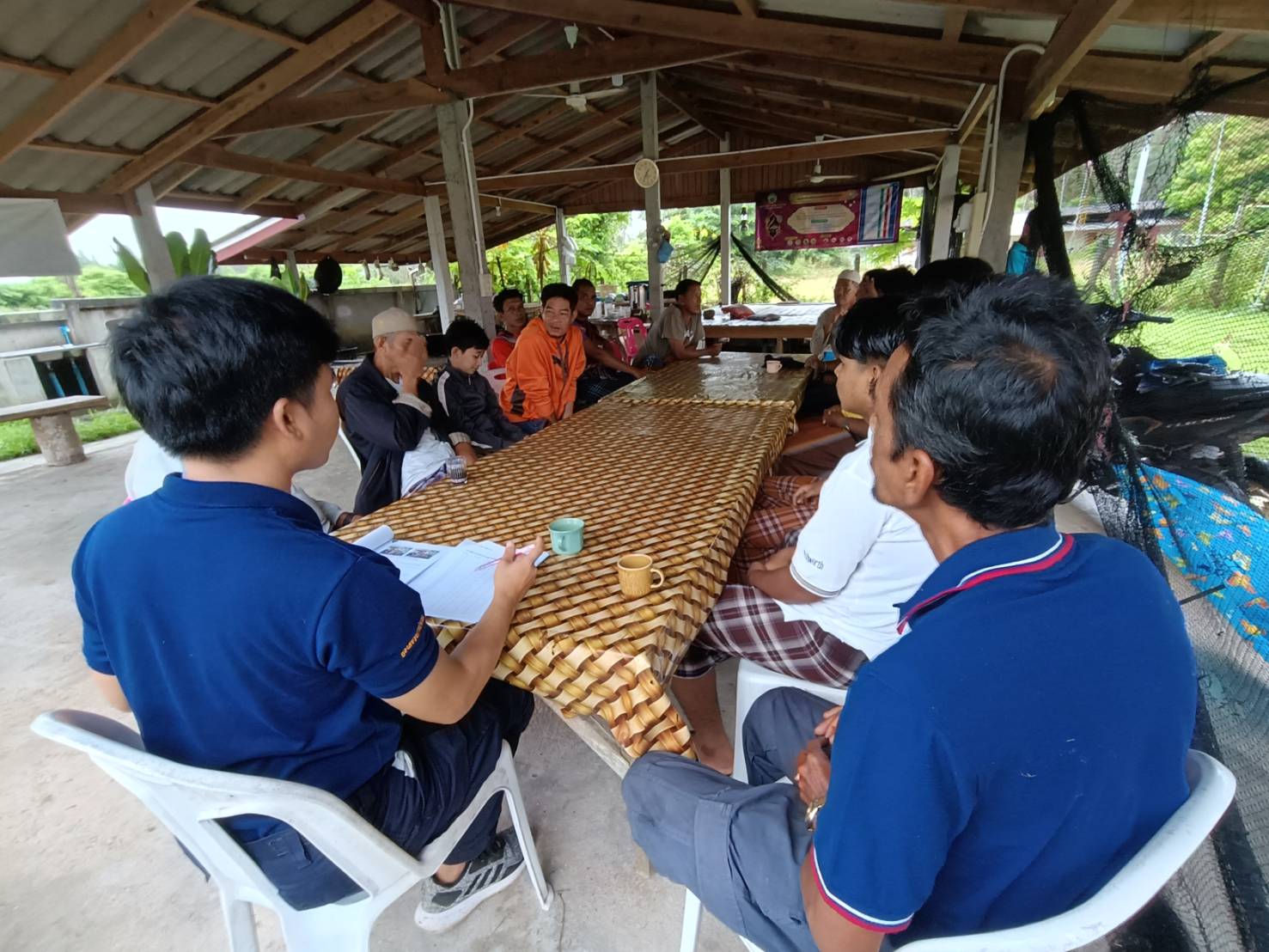 ภาพกิจกรรมออกปฏิบัติงานติดตามโครงการเสริมสร้างการมีส่วนร่วมของชุมชนประมง ประจำปีงบประมาณ 2567