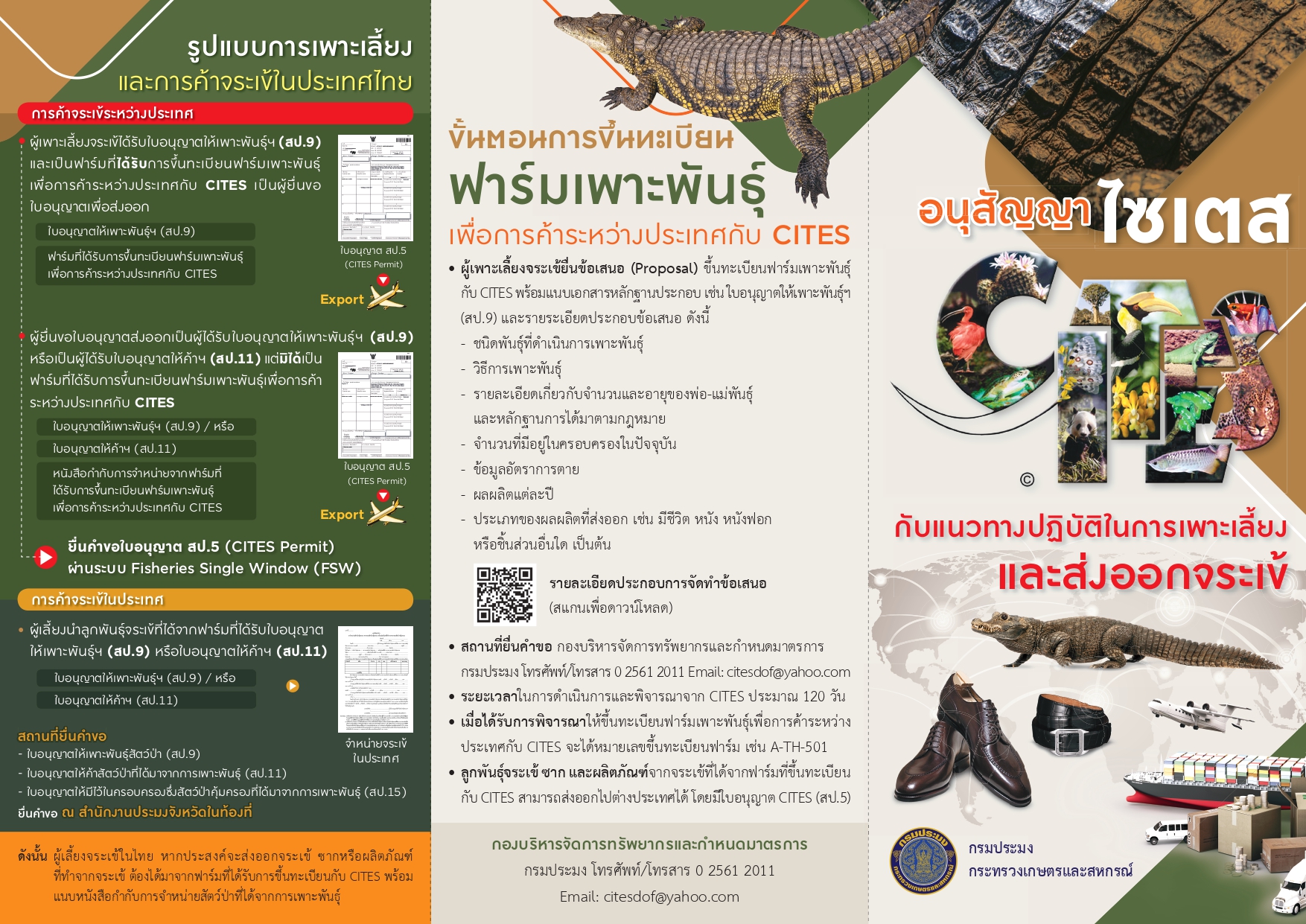 อนุสัญญาไซเตสกับแนวทางปฏิบัติในการเพาะเลี้ยงและส่งออกจระเข้..คลิก