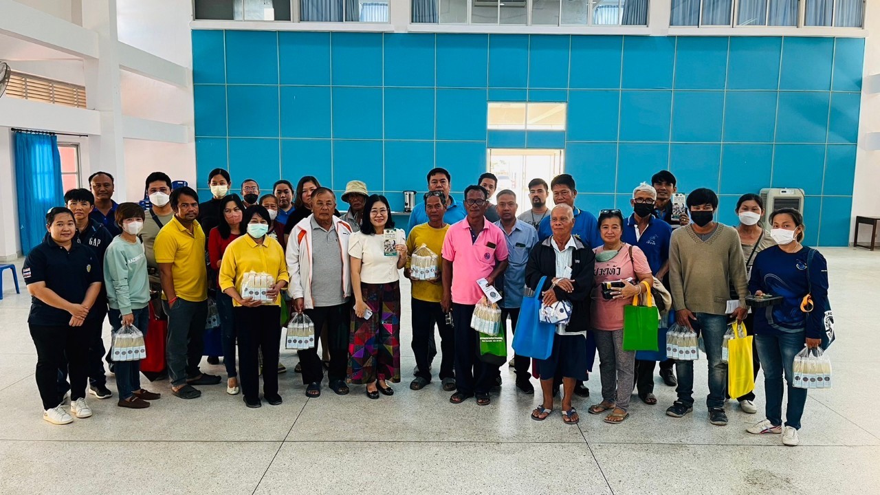 ร่วมการเปิดการฝึกอบรมเกษตรกรโครงการระบบส่งเสริมเกษตรแบบแปลงใหญ่..คลิก