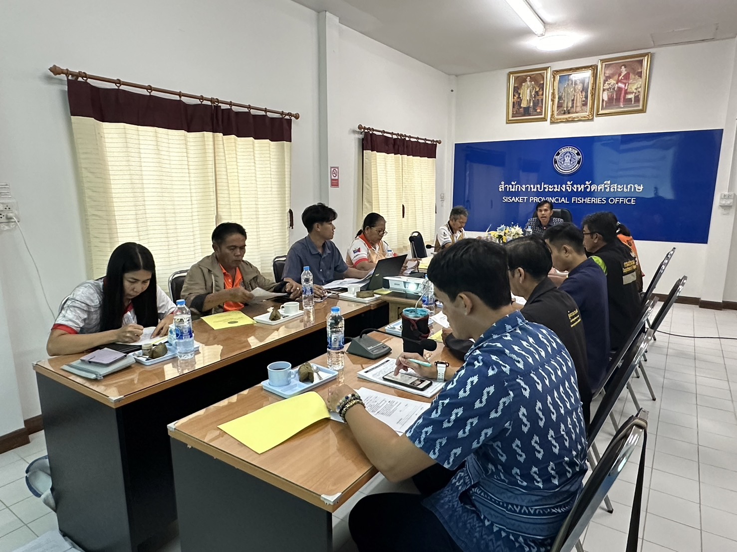 สำนักงานประมงจังหวัดศรีสะเกษ ประชุมข้าราชการ พนักงานราชการ ครั้งที่ 2/2567..คลิก