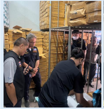 14 กุมภาพันธ์ 2567 ด่านตรวจประมงมุกดาหาร บูรณาการร่วมกับหน่วยงานที่เกี่ยวข้อง ตรวจสถานประกอบการห้องเย็นในพื้นที่จังหวัดมุกดาหาร..คลิก