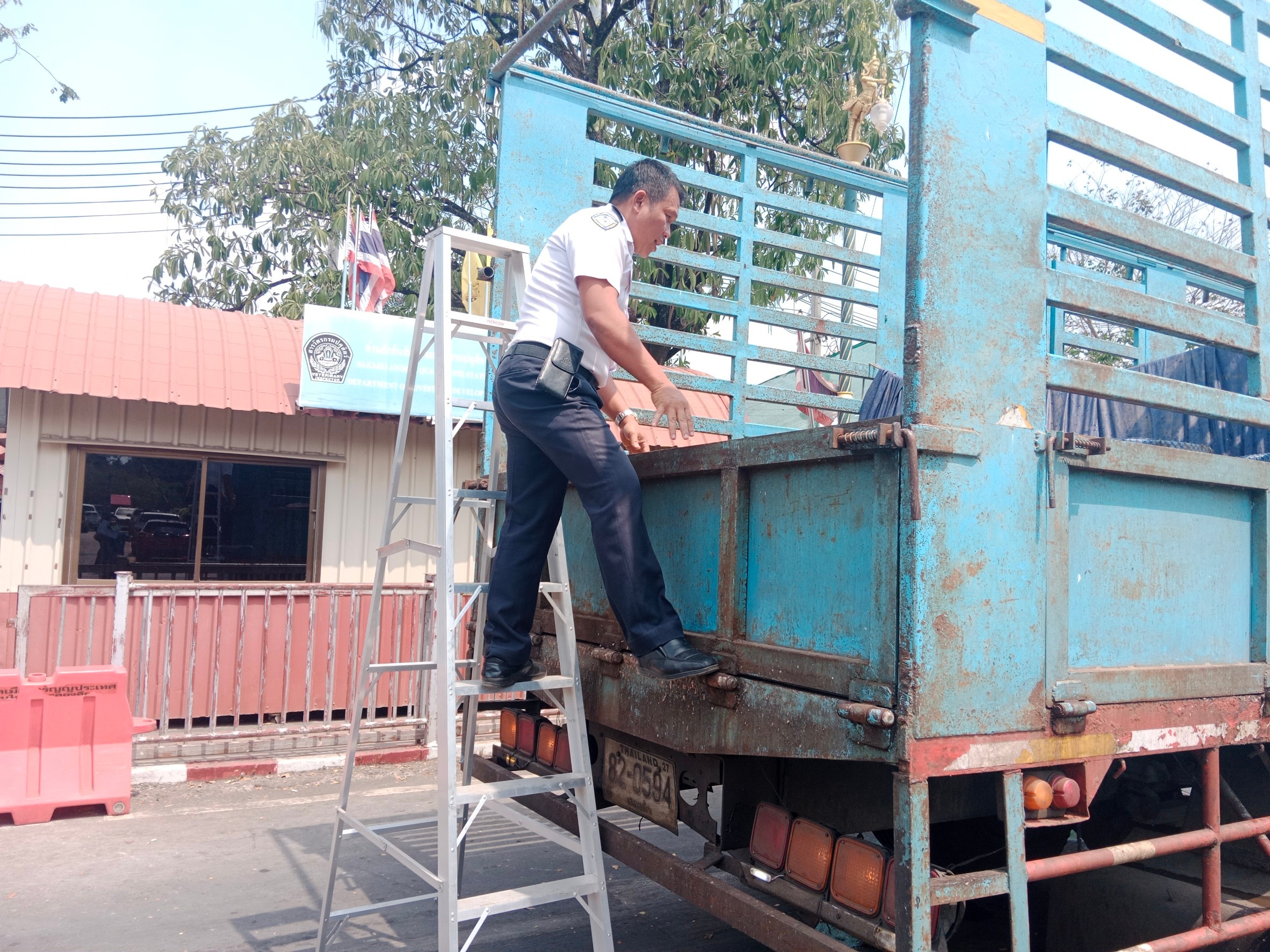 ตรวจสินค้าประมงที่นำเข้า ส่งออก ทางจุดผ่านแดนถาวรบ้านคลองลึก..คลิก