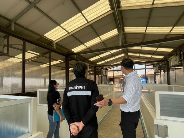 สำนักงานประมงพื้นที่กรุงเทพมหานคร ลงพื้นที่ตรวจประเมินสถานกักกันสัตว์น้ำที่ขอต่ออายุสถานกักกันสัตว์น้ำ ประจำปี 2566