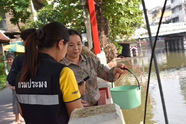 สำนักงานประมงพื้นที่กรุงเทพมหานคร ลงสำรวจพื้นที่เพื่อพิจารณาการประกาศพื้นที่เขตรักษาพันธุ์สัตว์น้ำ