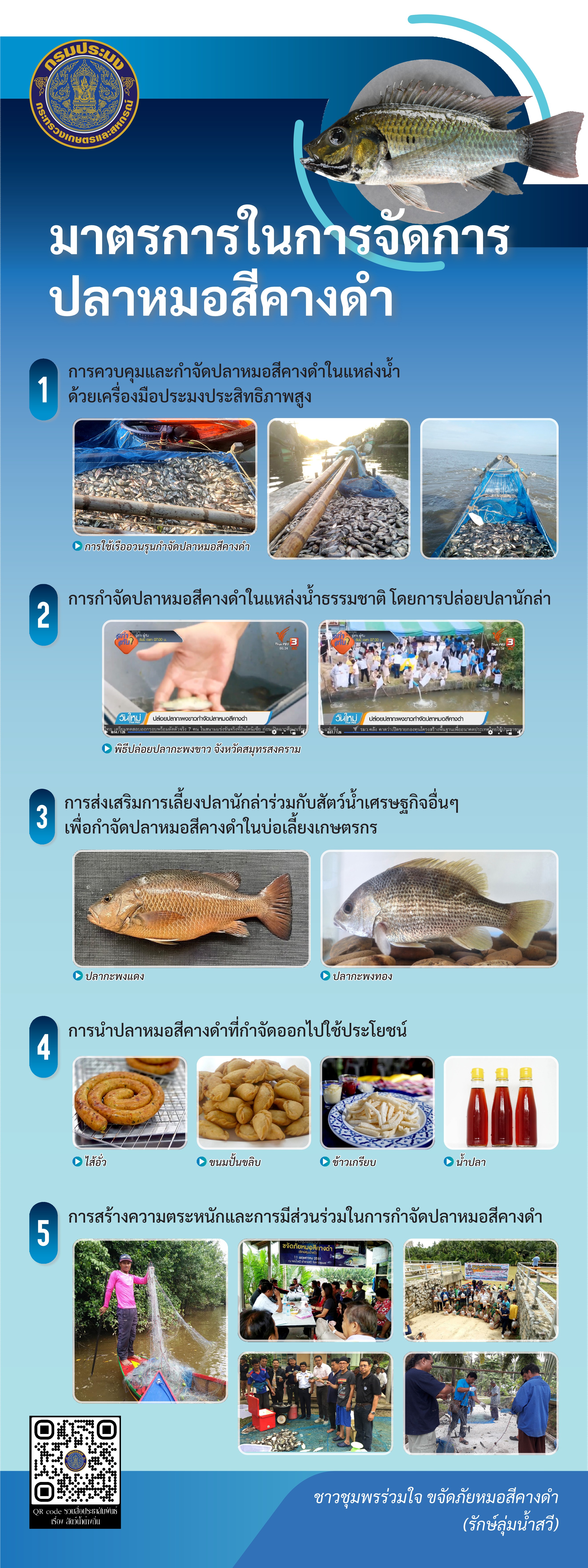 ประชาสัมพันธ์กรมประมง เรื่อง ปลาหมอสีคางดำ..คลิก