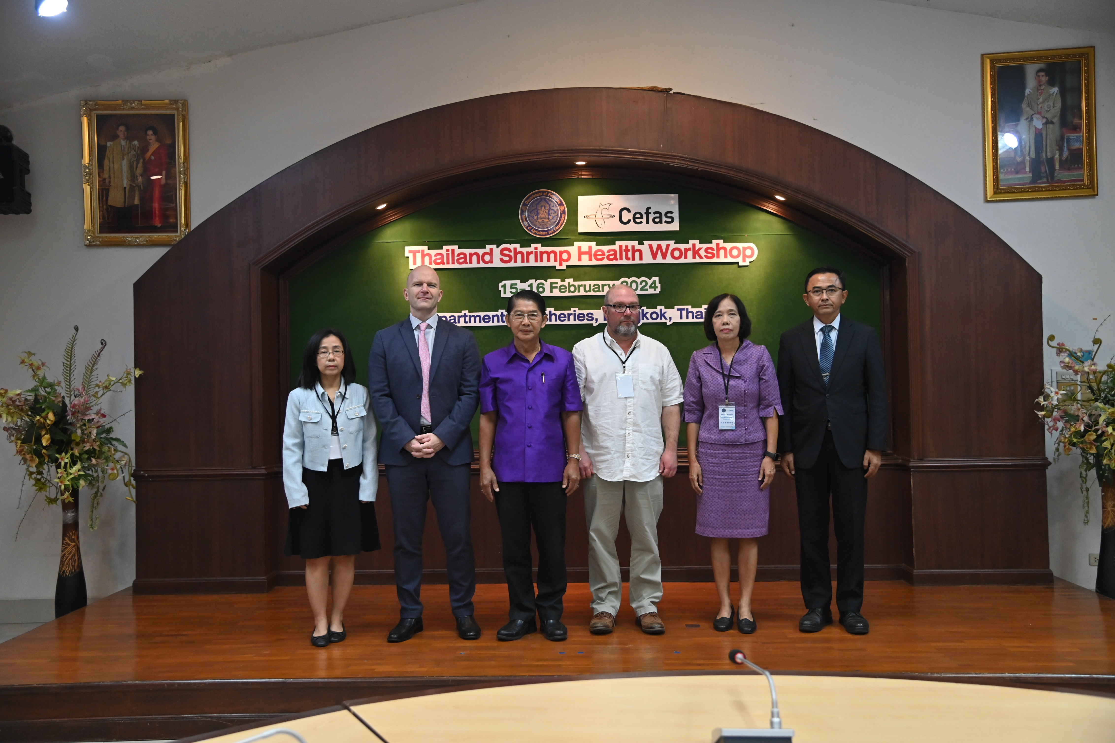 DoF Hosts Thailand Shrimp Health Workshop,  Propelling Partnership with the UK in Aquatic Animal Health Research..คลิก