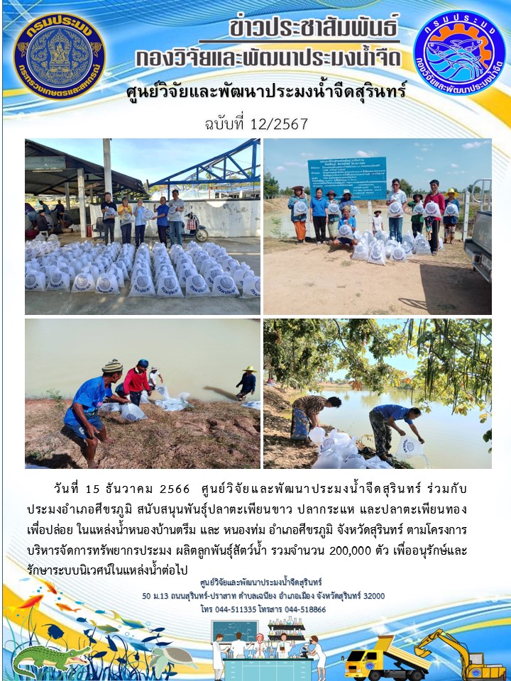 ข่าวประชาสัมพันธ์ ปักหลัง ธันวาคม 2566..คลิก
